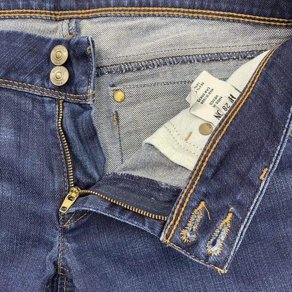 Hudson Collin Flap Skinny Jeans Size 28 Dark Wash Low Rise Zip Fly Soft Denim - Picture 7 of 10